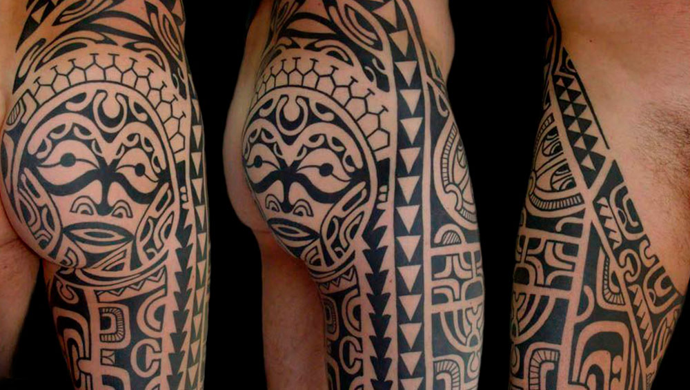 Исследуйте магию Тихого океана с полинезийской тату, где каждая линия - это история, рассказанная через визуальное искусство на вашей коже.