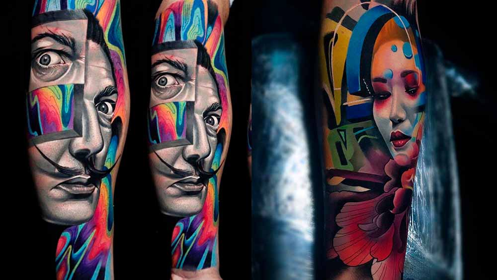 Сюрреализм в тату: креативные образы, открывающие двери в воображаемое.