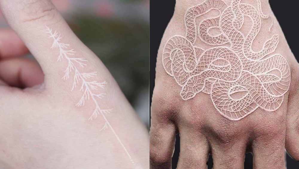 Белая татуировка: легкость и грация в каждой кривой.