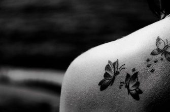 Искусство черно-белых татуировок: гармония контрастов на вашей коже.